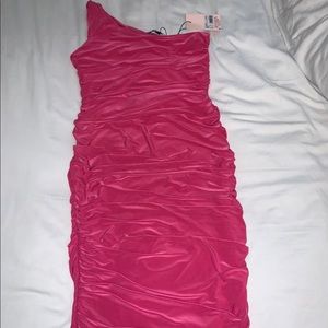 Missguided Tall Slinky One Shoulder Mini